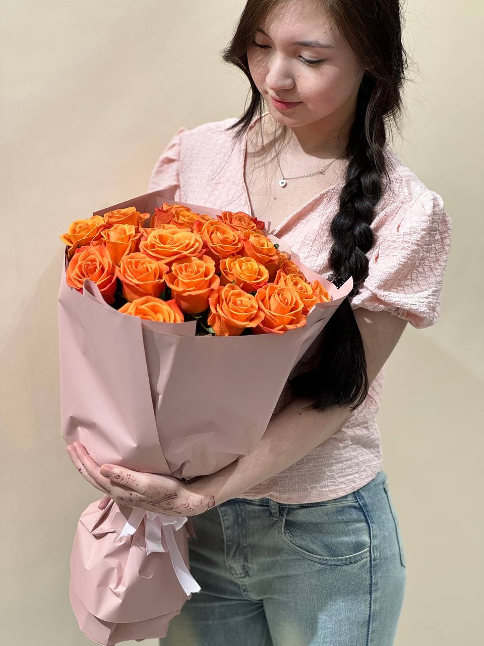 Моно букет из роз 